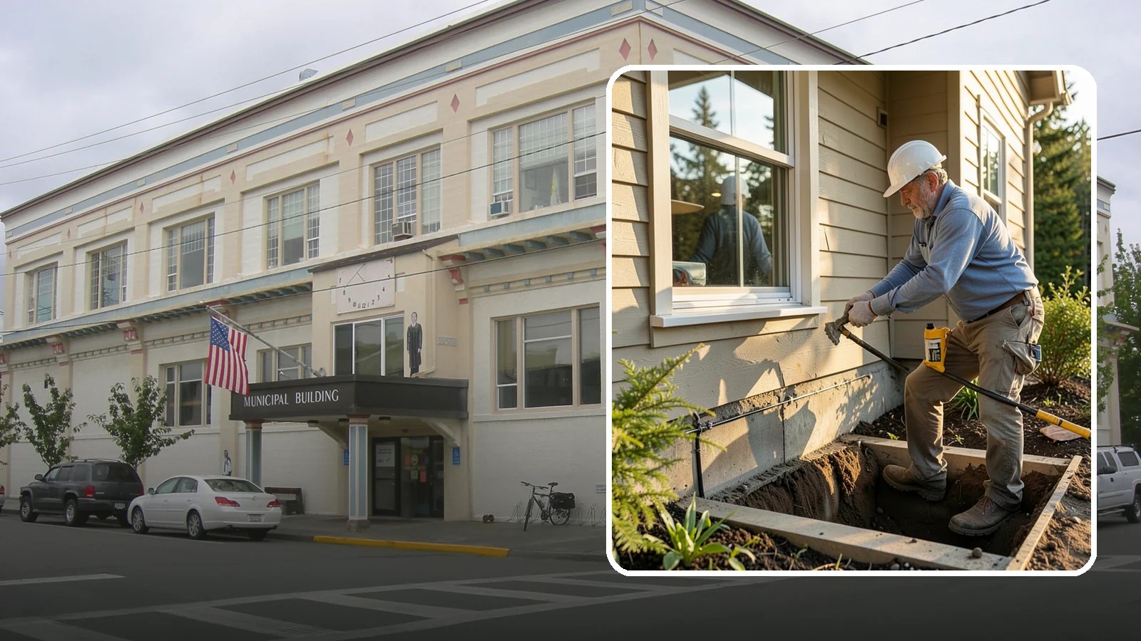 Window Well Installation in Anacortes, Skagit County, WA - Installing drained window wells that hold back soil and manage groundwater around below-grade windows.