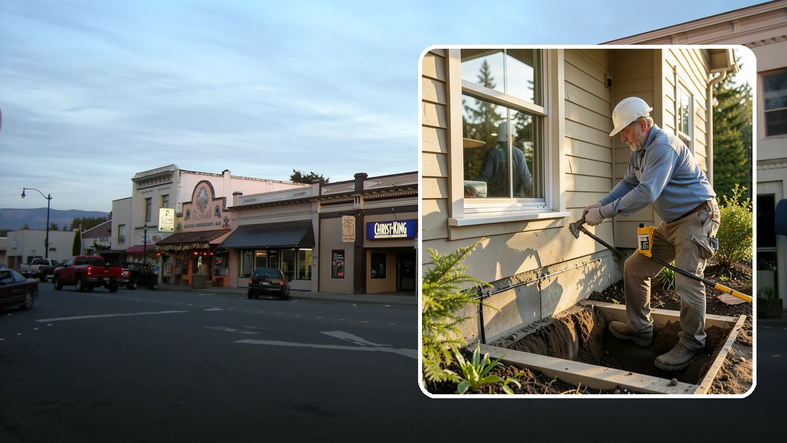 Window Well Installation in Burlington, Skagit County, WA - Installing drained window wells that hold back soil and manage groundwater around below-grade windows.