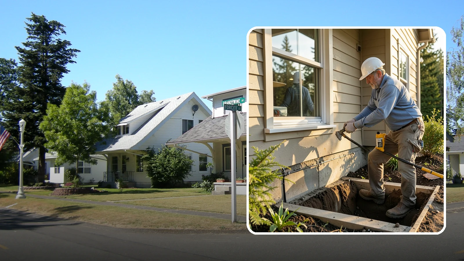 Window Well Installation in DuPont, Pierce County, WA - Installing drained window wells that hold back soil and manage groundwater around below-grade windows.