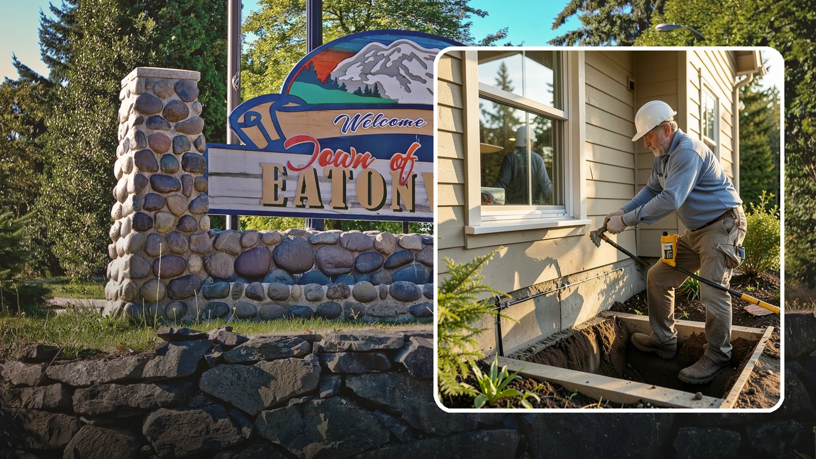 Window Well Installation in Eatonville, Pierce County, WA - Installing drained window wells that hold back soil and manage groundwater around below-grade windows.