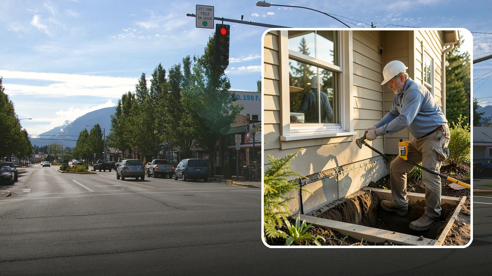 Window Well Installation in North Bend, King County, WA - Installing drained window wells that hold back soil and manage groundwater around below-grade windows.