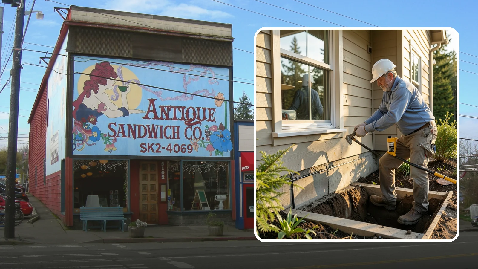 Window Well Installation in Ruston, Pierce County, WA - Installing drained window wells that hold back soil and manage groundwater around below-grade windows.