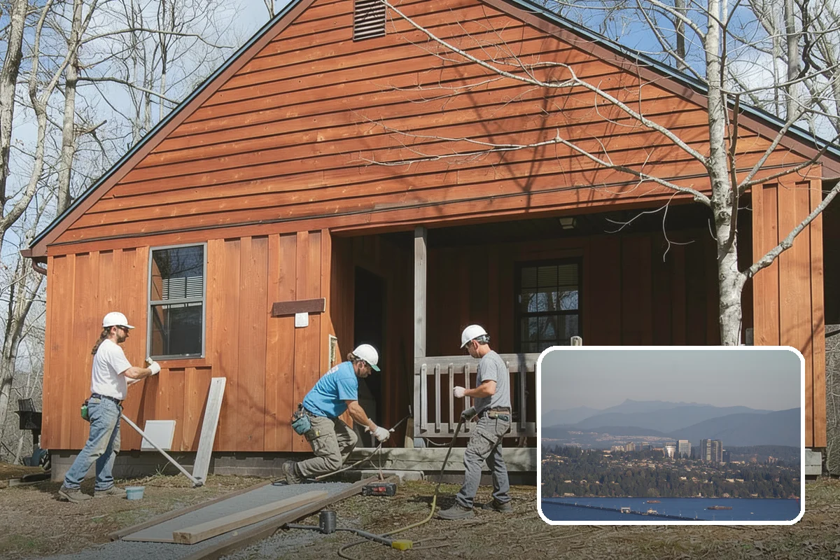 Wine Cellar Construction in Medina, King County, WA - Sealed insulation and vapor barriers for stable conditions