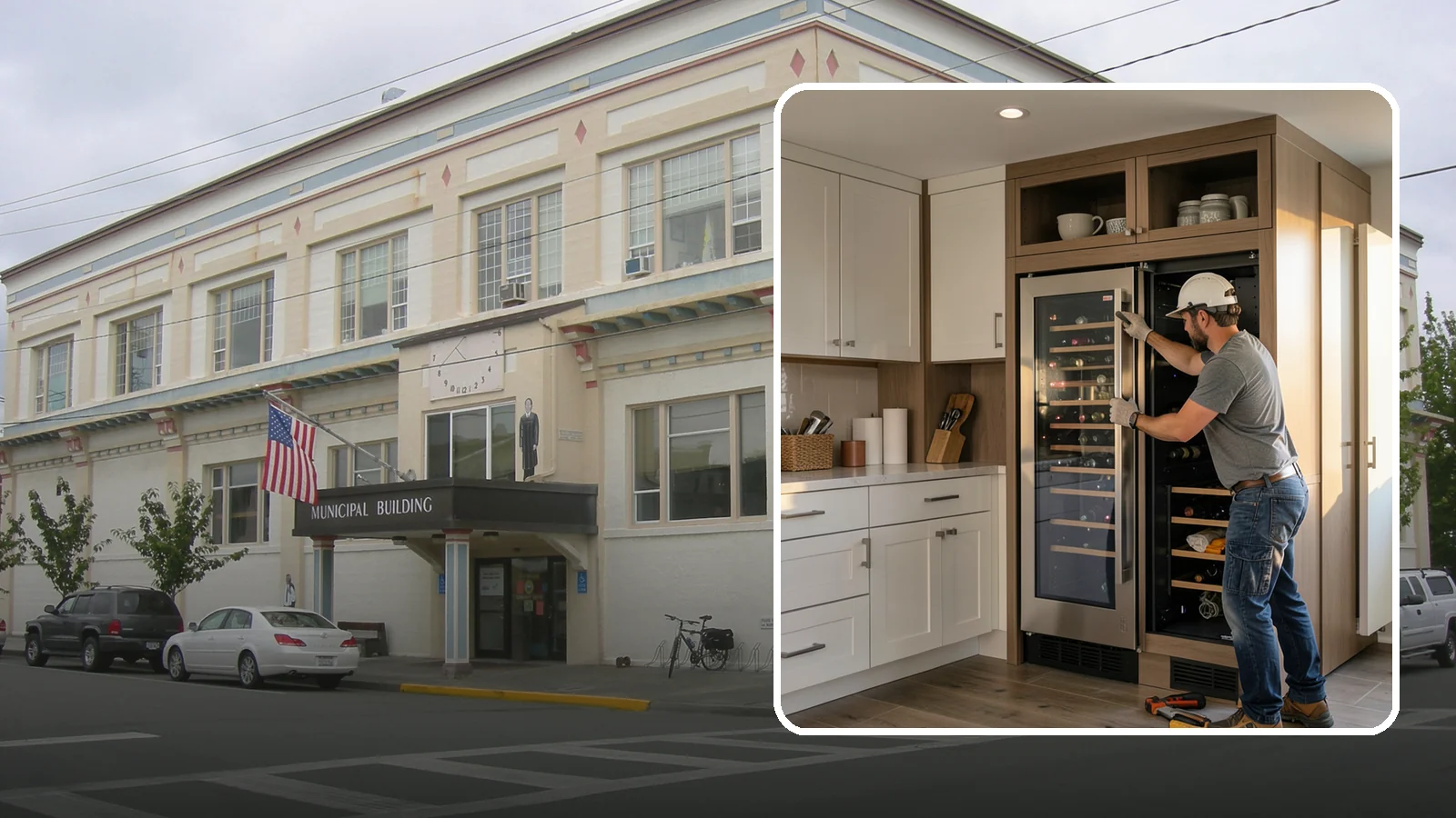 Wine Fridge Installation in Anacortes, Skagit County, WA - Installing a built-in or freestanding wine fridge with proper ventilation and a dedicated electrical connection.