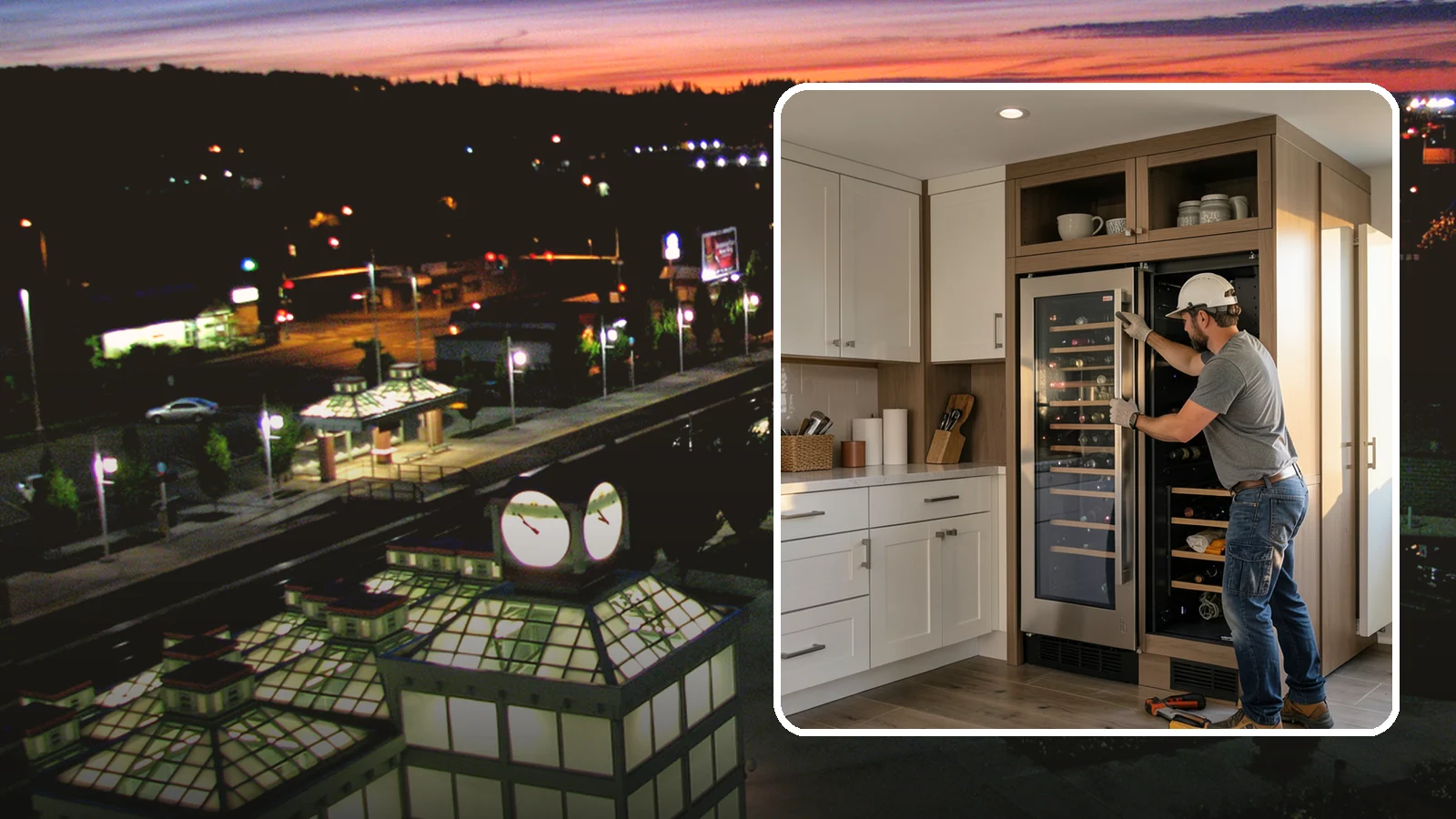 Wine Fridge Installation in Auburn, King County, WA - Installing a built-in or freestanding wine fridge with proper ventilation and a dedicated electrical connection.