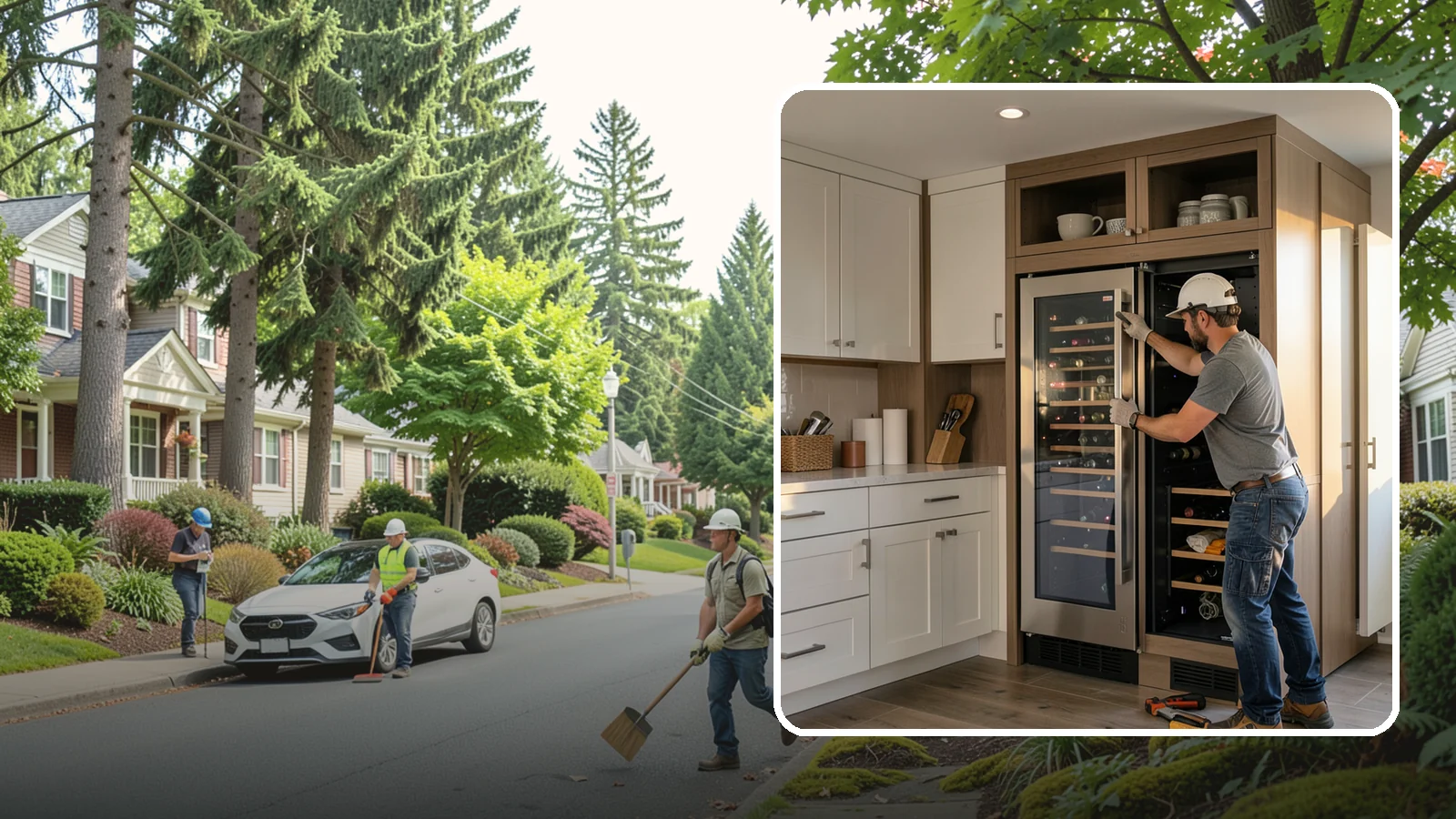 Wine Fridge Installation in Beaux Arts Village, King County, WA - Installing a built-in or freestanding wine fridge with proper ventilation and a dedicated electrical connection.