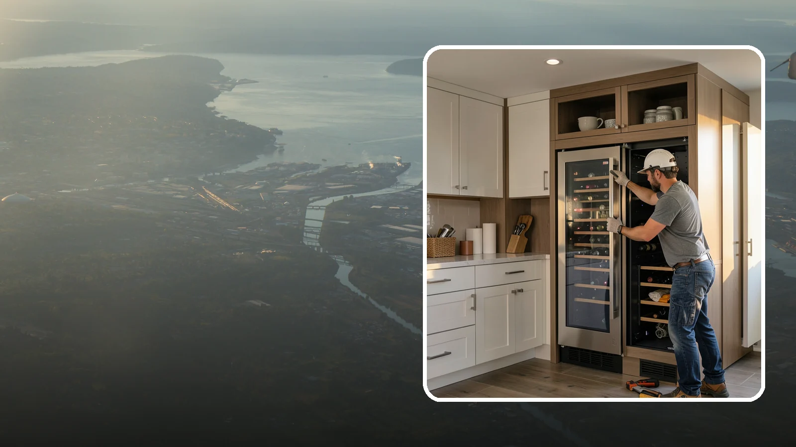 Wine Fridge Installation in Fife, Pierce County, WA - Installing a built-in or freestanding wine fridge with proper ventilation and a dedicated electrical connection.