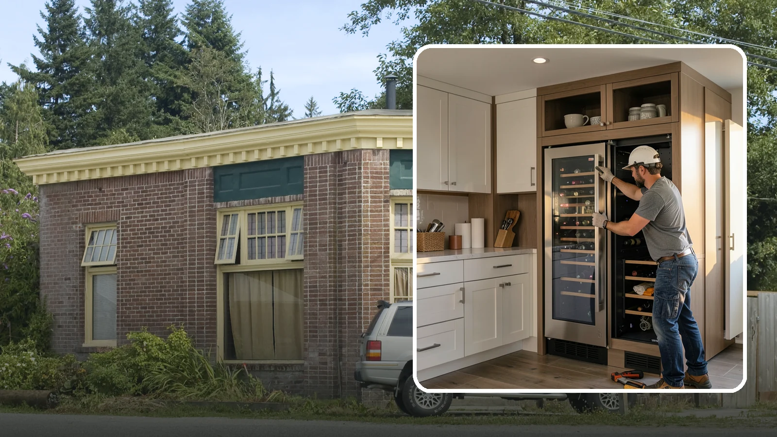 Wine Fridge Installation in Hamilton, Skagit County, WA - Installing a built-in or freestanding wine fridge with proper ventilation and a dedicated electrical connection.