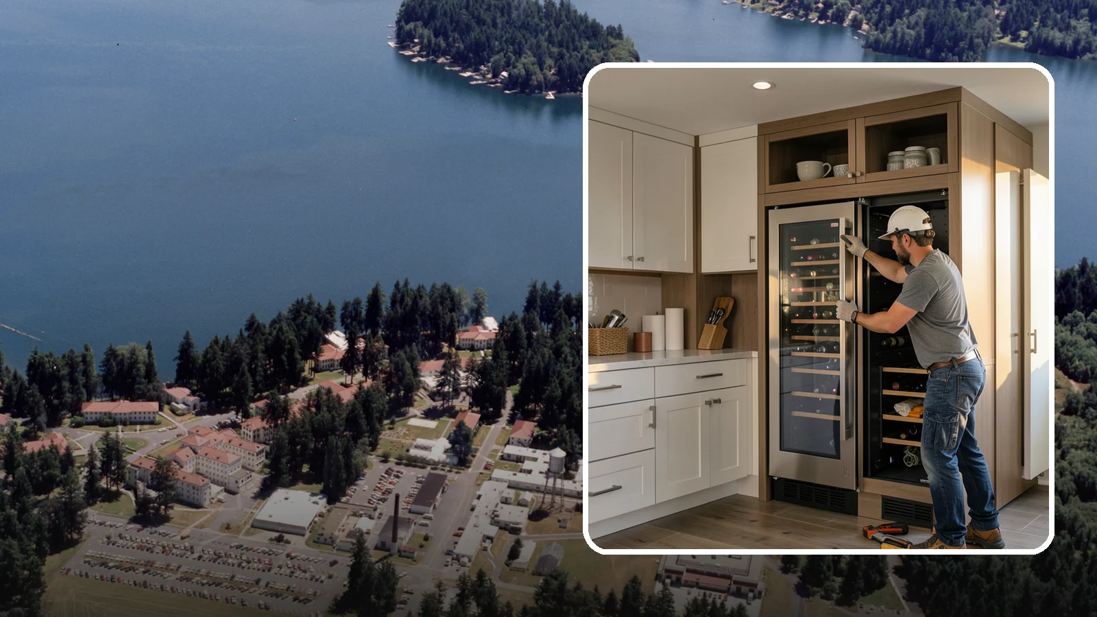 Wine Fridge Installation in Lakewood, Pierce County, WA - Installing a built-in or freestanding wine fridge with proper ventilation and a dedicated electrical connection.