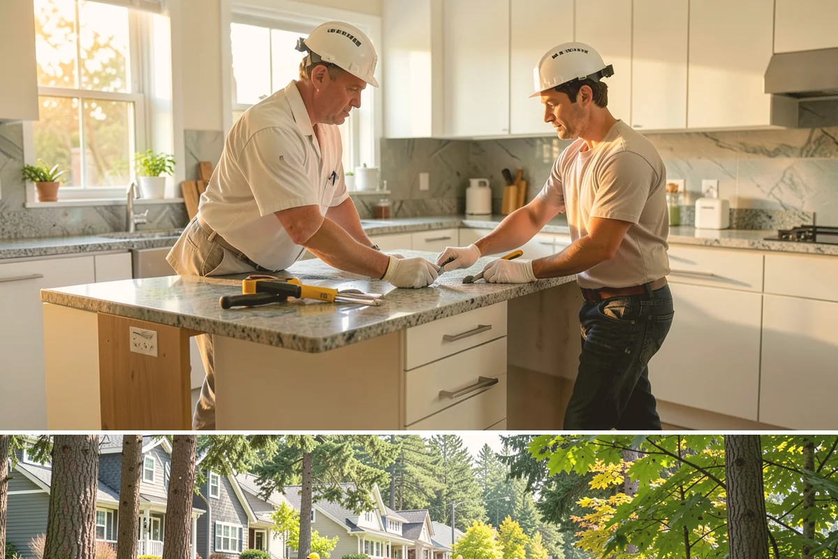 Wine Fridge Installation in Normandy Park, King County, WA - Wine fridge installation fits any season and is easily added during a cabinetry project.