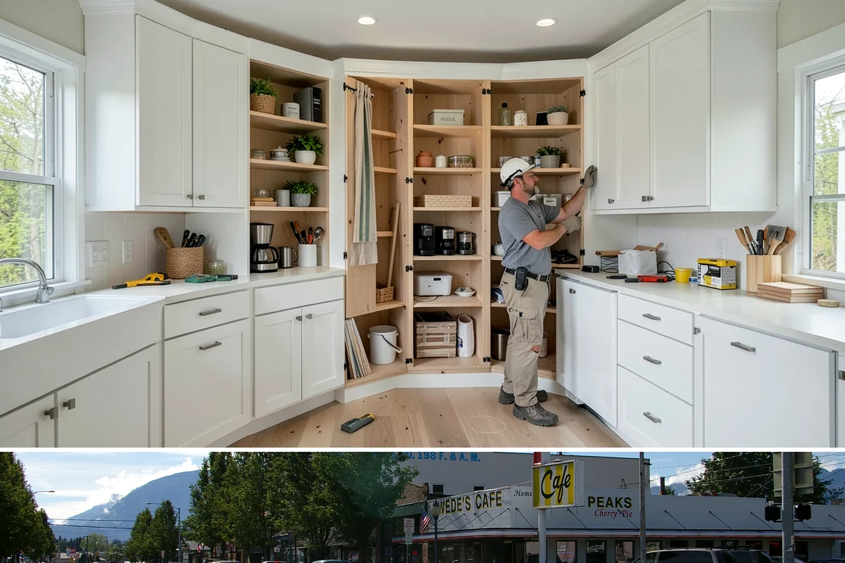 Wine Fridge Installation in North Bend, King County, WA - Wine fridge installation fits any season and is easily added during a cabinetry project.