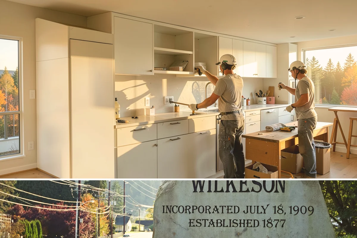 Wine Fridge Installation in Wilkeson, Pierce County, WA - Wine fridge installation fits any season and is easily added during a cabinetry project.