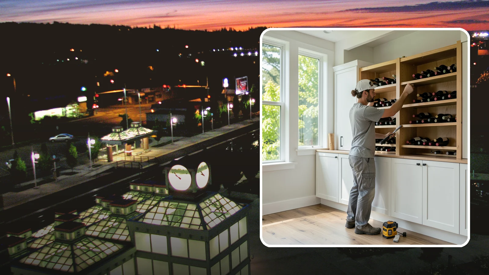 Wine Rack Construction in Auburn, King County, WA - A custom wine rack or storage feature built to display and protect your collection in style.