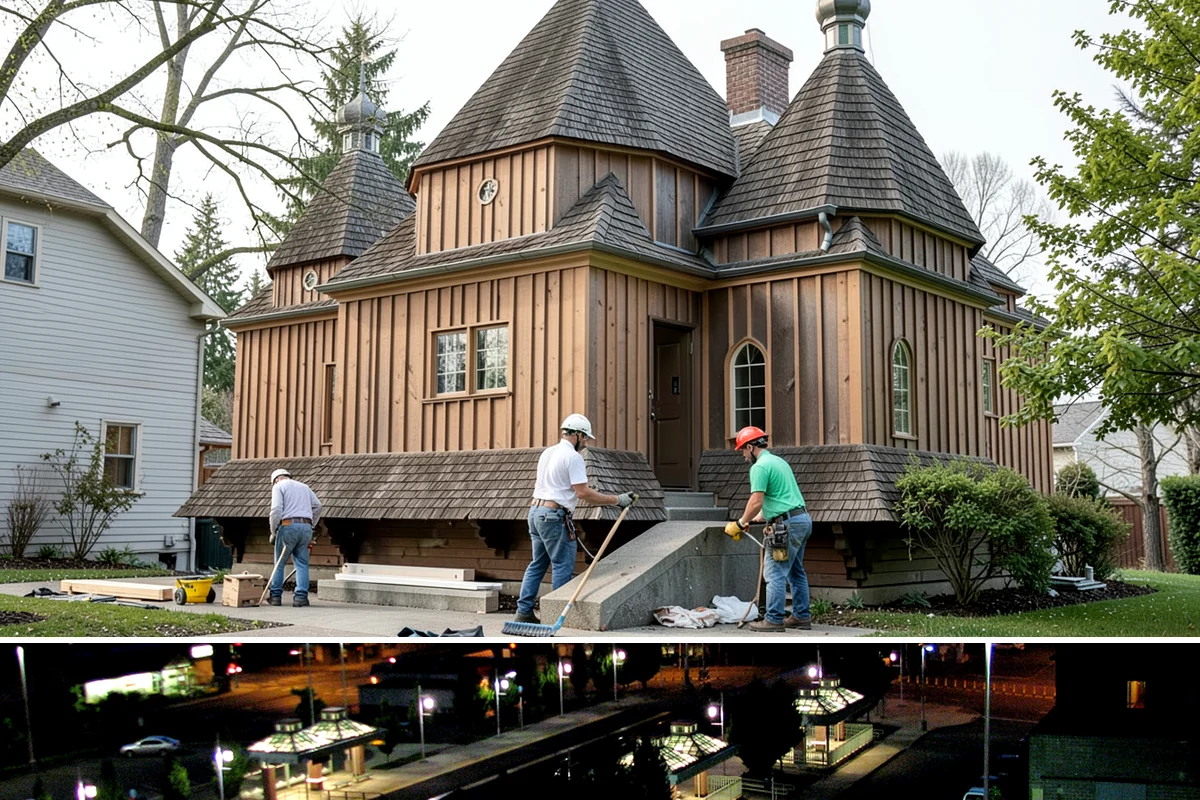 Wine Rack Construction in Auburn, King County, WA - Custom wine storage is interior work that can be built any time of year.
