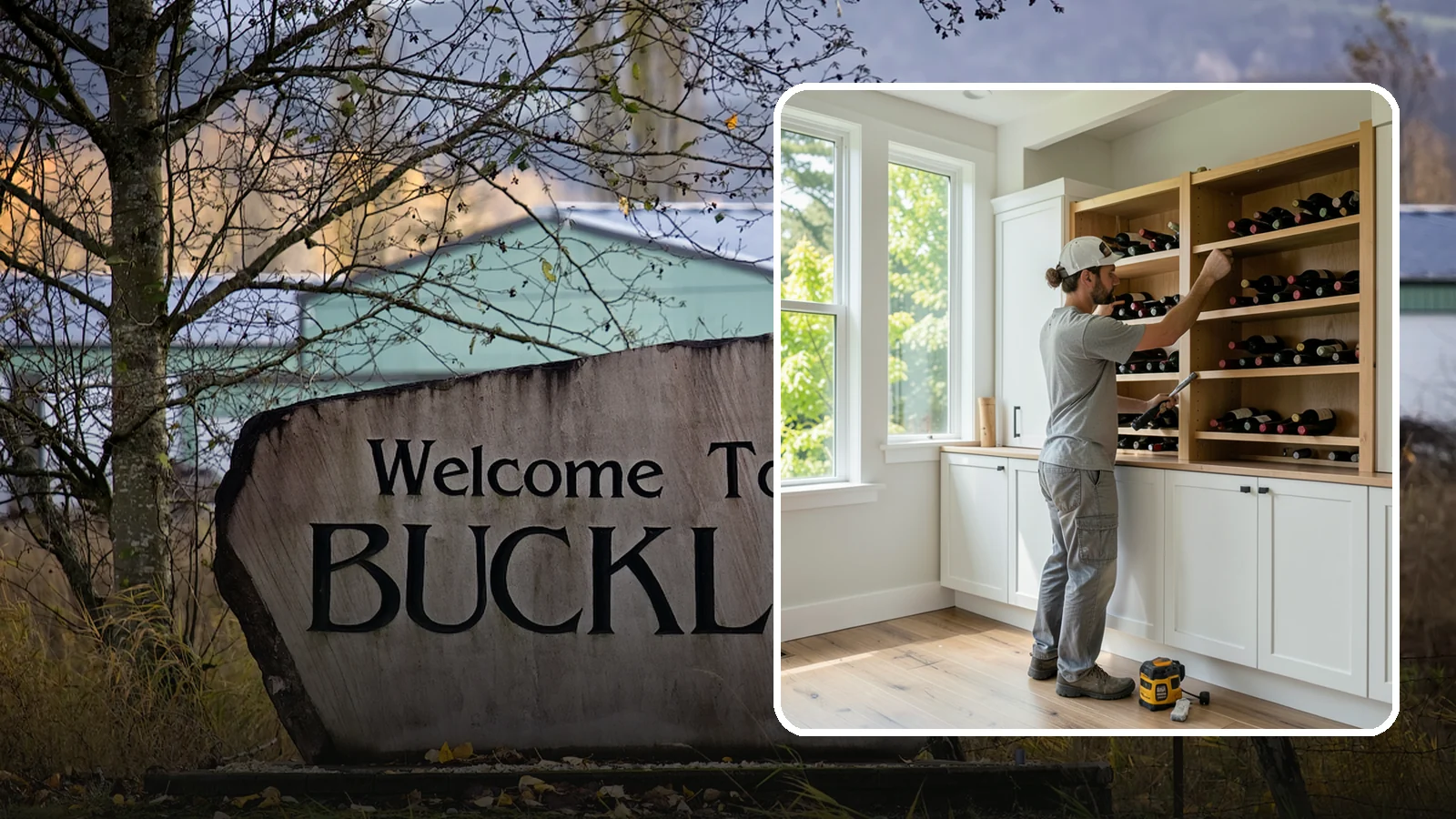 Wine Rack Construction in Buckley, Pierce County, WA - A custom wine rack or storage feature built to display and protect your collection in style.