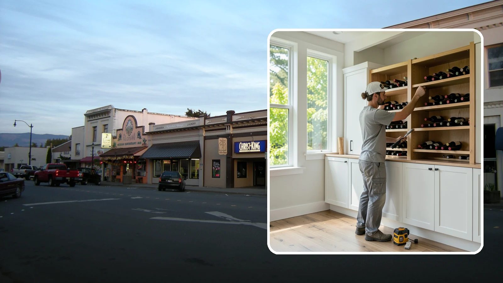 Wine Rack Construction in Burlington, Skagit County, WA - A custom wine rack or storage feature built to display and protect your collection in style.