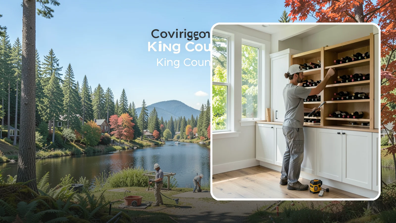 Wine Rack Construction in Covington, King County, WA - A custom wine rack or storage feature built to display and protect your collection in style.