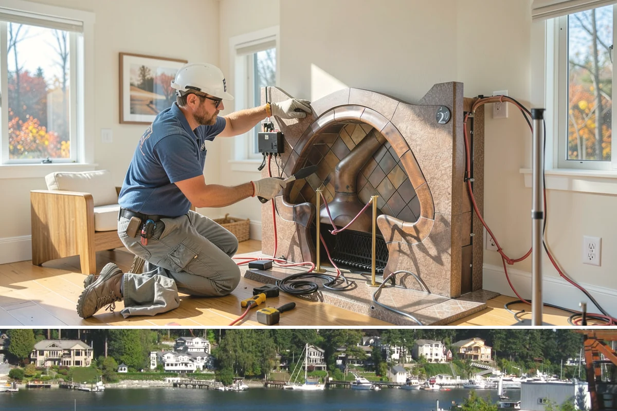 Wine Rack Construction in Gig Harbor, Pierce County, WA - Custom wine storage is interior work that can be built any time of year.