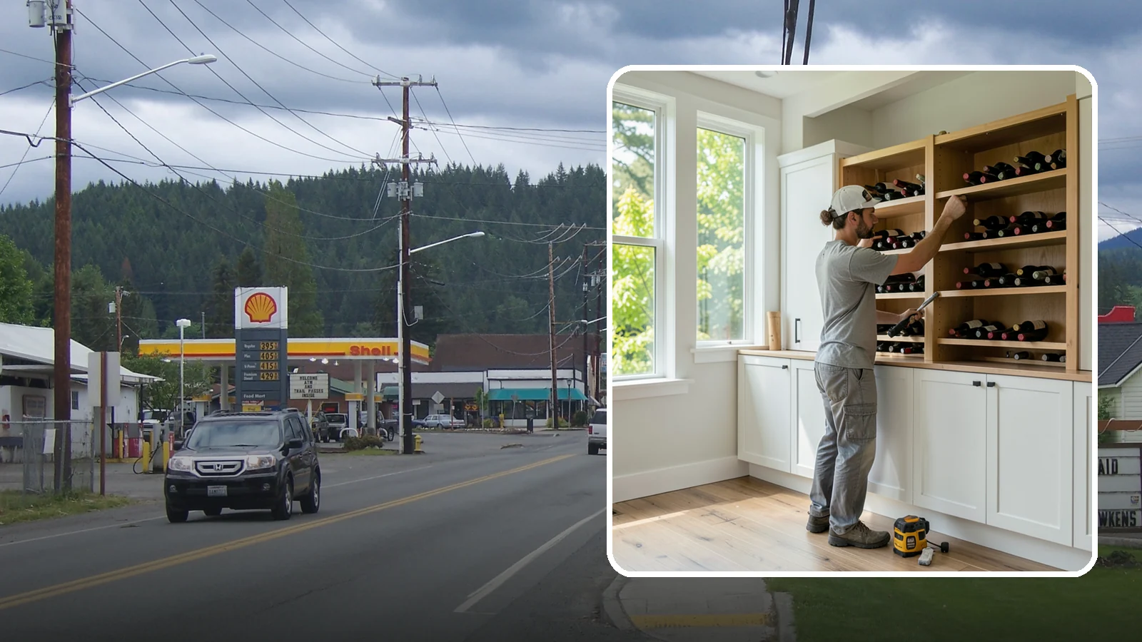 Wine Rack Construction in Granite Falls, Snohomish County, WA - A custom wine rack or storage feature built to display and protect your collection in style.