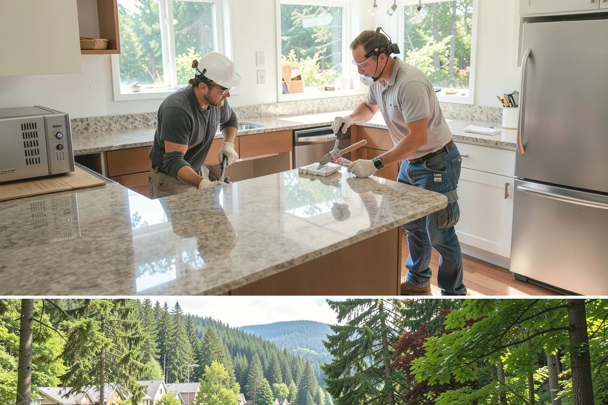 Wine Rack Construction in Lake Forest Park, King County, WA - Custom wine storage is interior work that can be built any time of year.