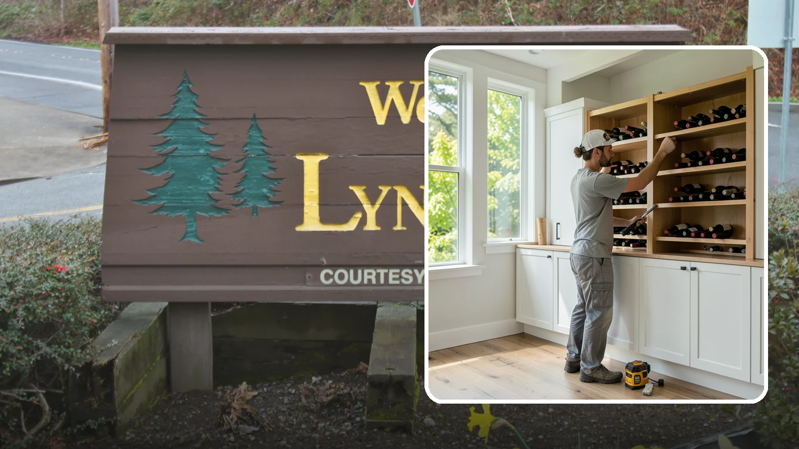 Wine Rack Construction in Lynnwood, Snohomish County, WA - A custom wine rack or storage feature built to display and protect your collection in style.