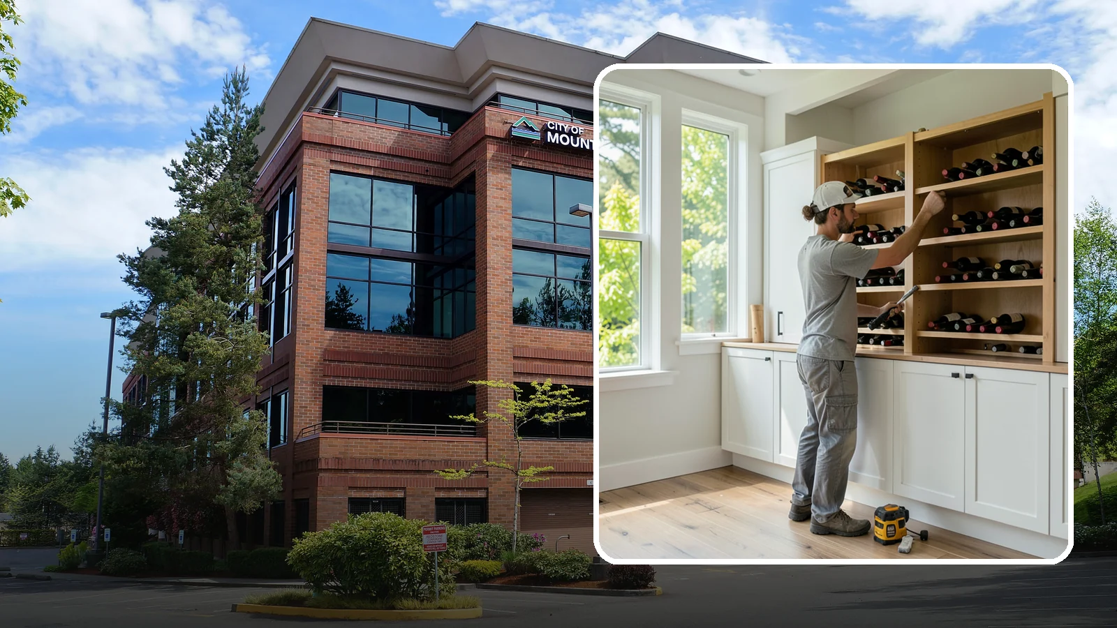 Wine Rack Construction in Mountlake Terrace, Snohomish County, WA - A custom wine rack or storage feature built to display and protect your collection in style.