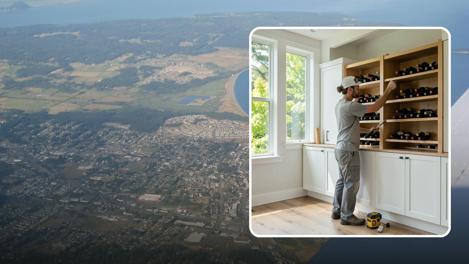 Wine Rack Construction in Oak Harbor, Island County, WA - A custom wine rack or storage feature built to display and protect your collection in style.