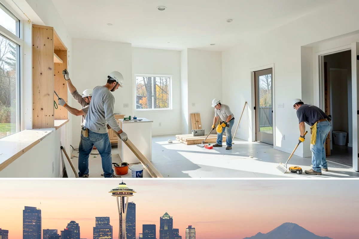 Wine Rack Construction in Seattle, King County, WA - Custom wine storage is interior work that can be built any time of year.