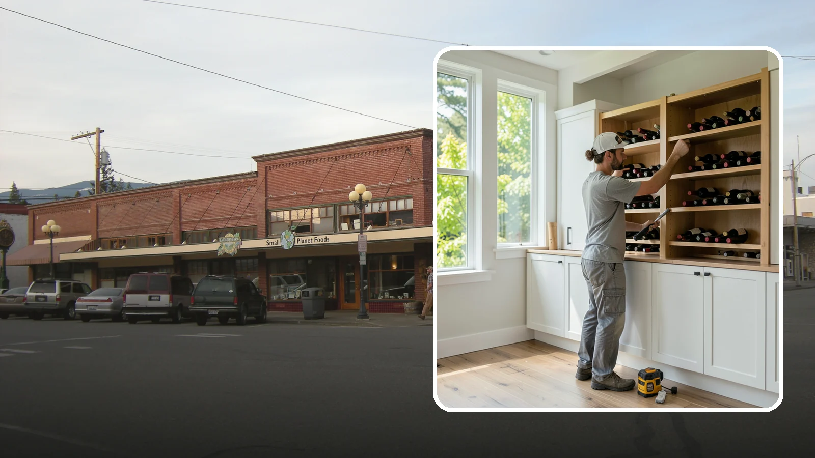 Wine Rack Construction in Sedro-Woolley, Skagit County, WA - A custom wine rack or storage feature built to display and protect your collection in style.