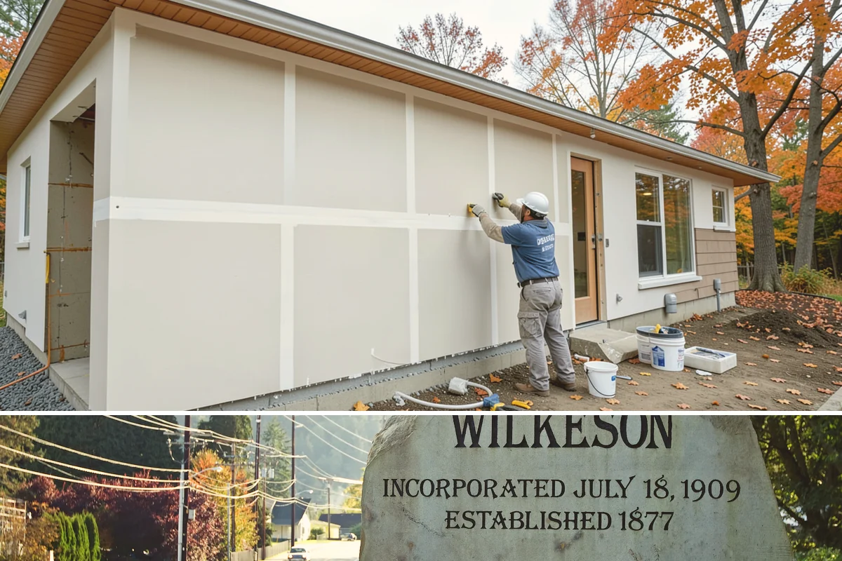 Wine Rack Construction in Wilkeson, Pierce County, WA - Custom wine storage is interior work that can be built any time of year.