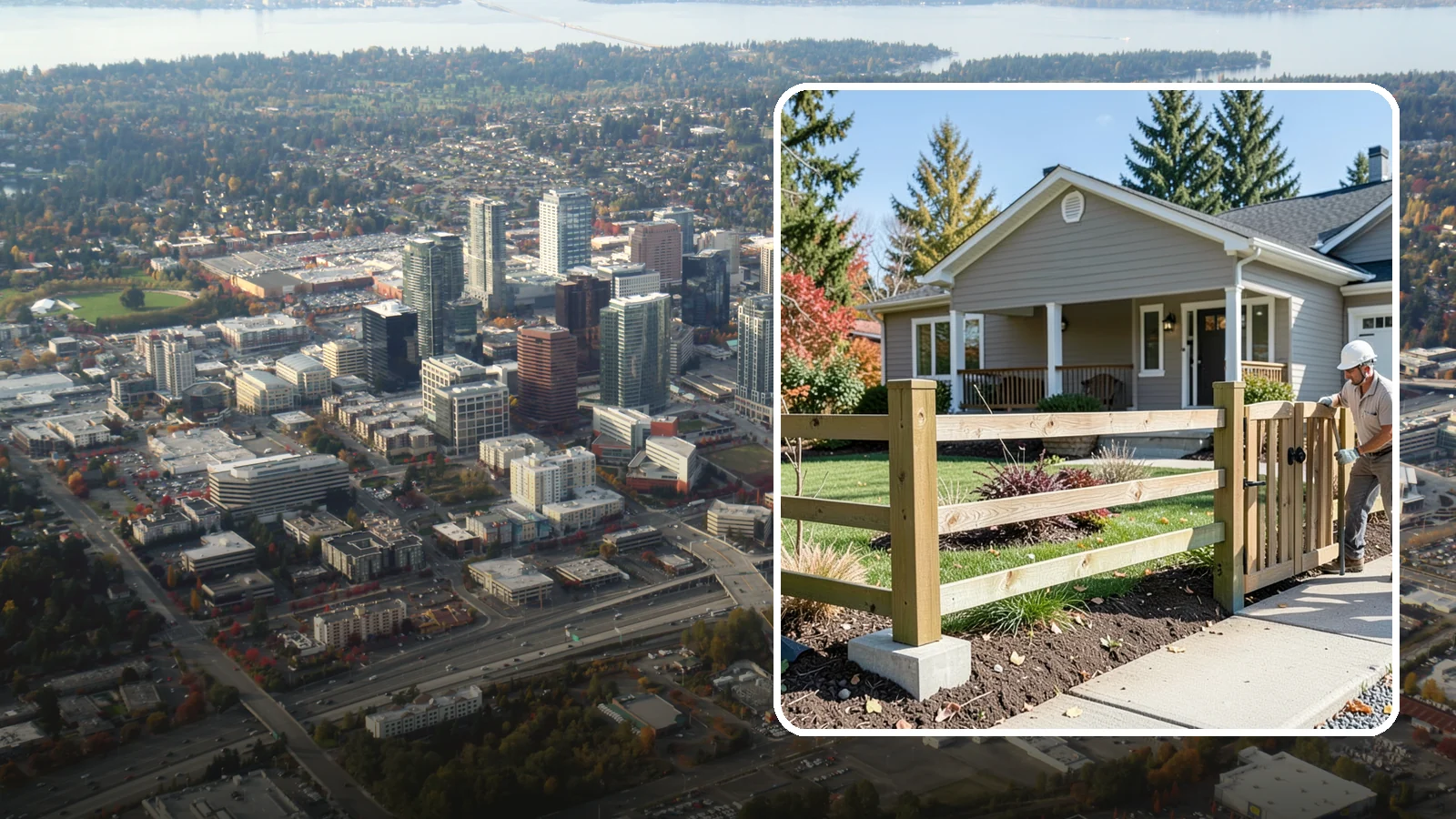 Wood Fence Installation in Bellevue, King County, WA - A classic wood fence built with weather-tolerant lumber and solid footings for lasting Northwest performance.
