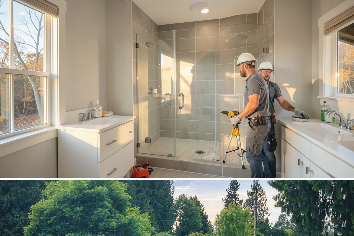 Wood Fence Installation in Bonney Lake, Pierce County, WA - Dry summer months let concrete footings cure firmly before the wet season loosens soil.