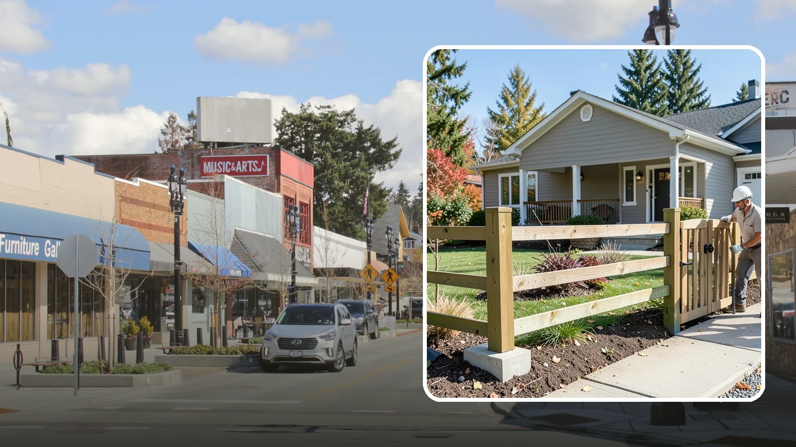 Wood Fence Installation in Bothell, King County, WA - A classic wood fence built with weather-tolerant lumber and solid footings for lasting Northwest performance.