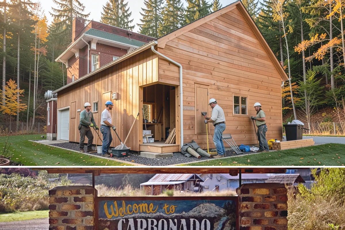 Wood Fence Installation in Carbonado, Pierce County, WA - Dry summer months let concrete footings cure firmly before the wet season loosens soil.