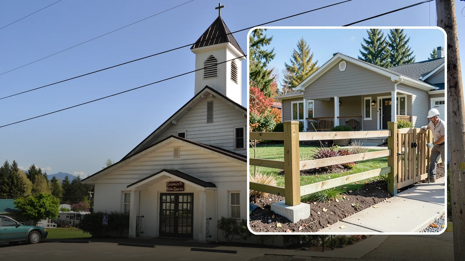 Wood Fence Installation in Concrete, Skagit County, WA - A classic wood fence built with weather-tolerant lumber and solid footings for lasting Northwest performance.