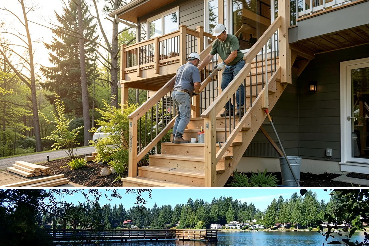Wood Fence Installation in Federal Way, King County, WA - Dry summer months let concrete footings cure firmly before the wet season loosens soil.