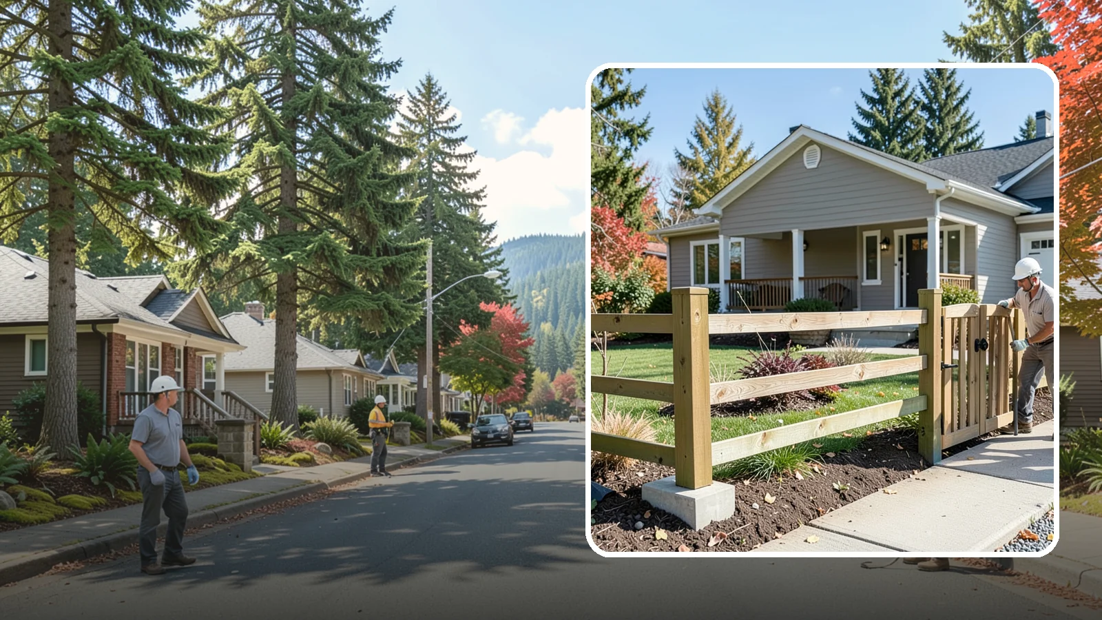 Wood Fence Installation in Hunts Point, King County, WA - A classic wood fence built with weather-tolerant lumber and solid footings for lasting Northwest performance.