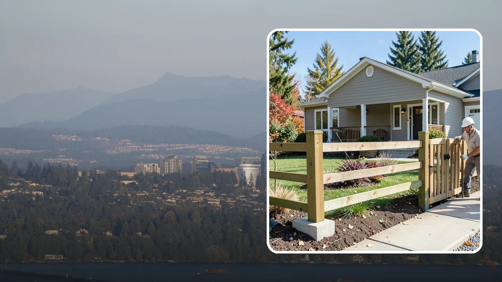 Wood Fence Installation in Medina, King County, WA - A classic wood fence built with weather-tolerant lumber and solid footings for lasting Northwest performance.