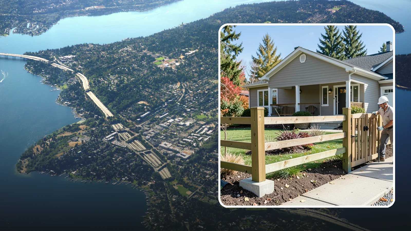 Wood Fence Installation in Mercer Island, King County, WA - A classic wood fence built with weather-tolerant lumber and solid footings for lasting Northwest performance.