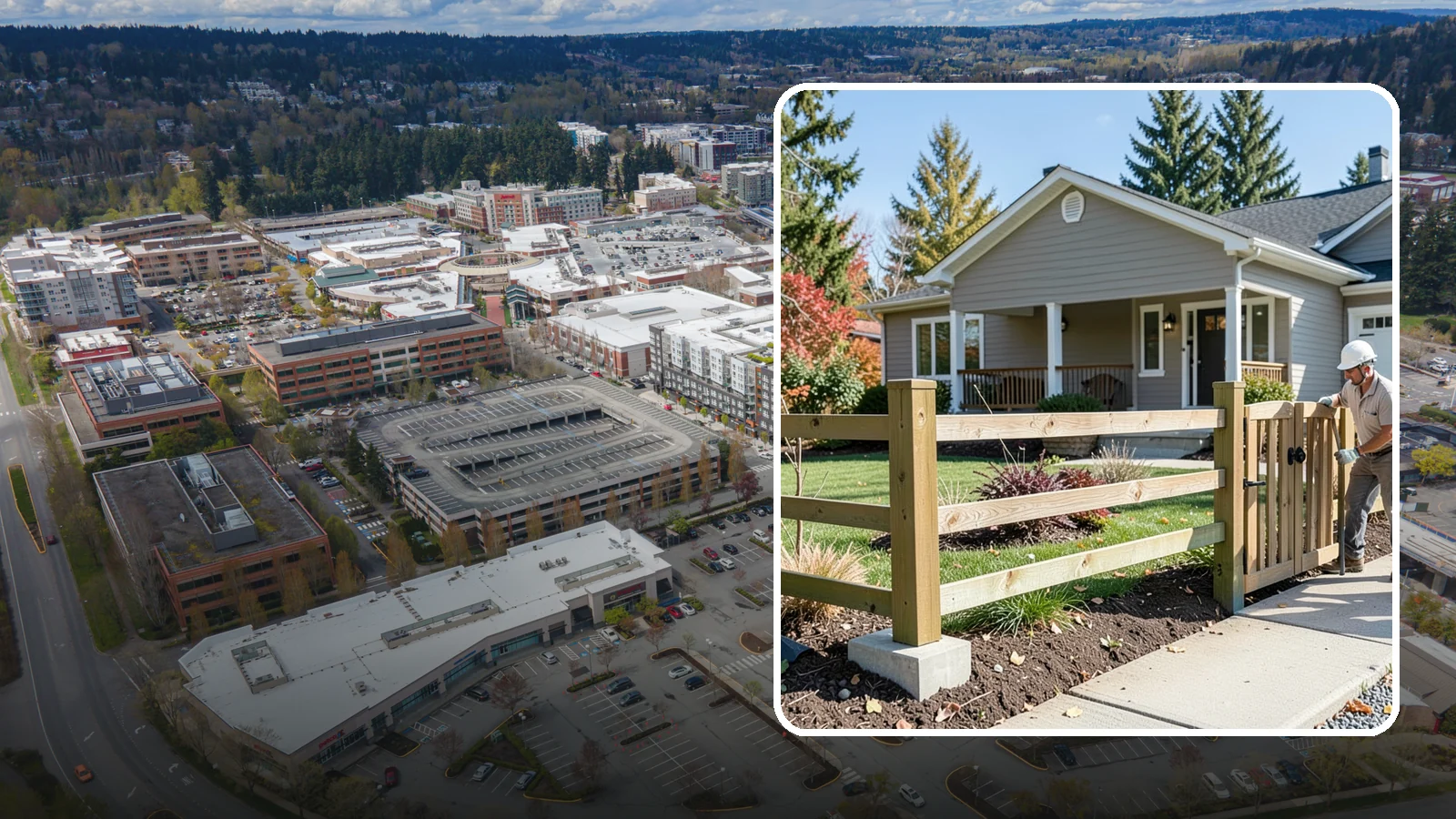 Wood Fence Installation in Redmond, King County, WA - A classic wood fence built with weather-tolerant lumber and solid footings for lasting Northwest performance.