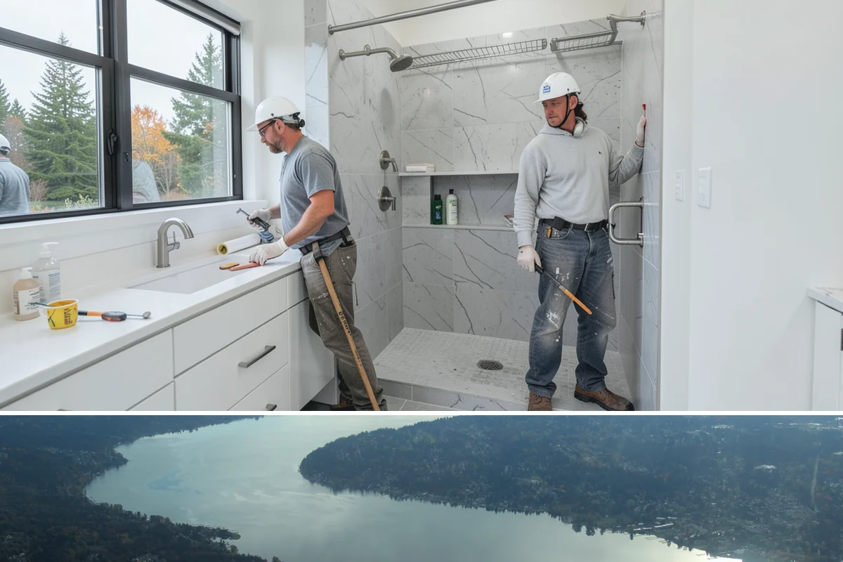 Wood Fence Installation in Sammamish, King County, WA - Dry summer months let concrete footings cure firmly before the wet season loosens soil.