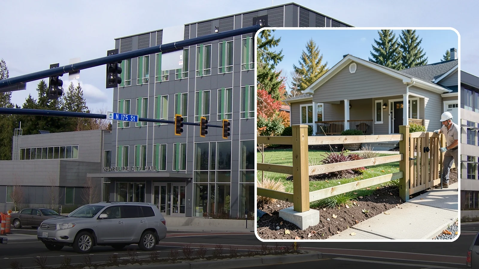 Wood Fence Installation in Shoreline, King County, WA - A classic wood fence built with weather-tolerant lumber and solid footings for lasting Northwest performance.