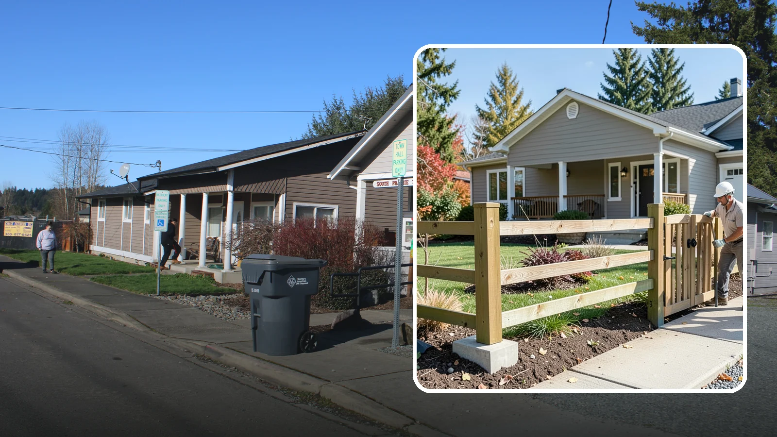 Wood Fence Installation in South Prairie, Pierce County, WA - A classic wood fence built with weather-tolerant lumber and solid footings for lasting Northwest performance.