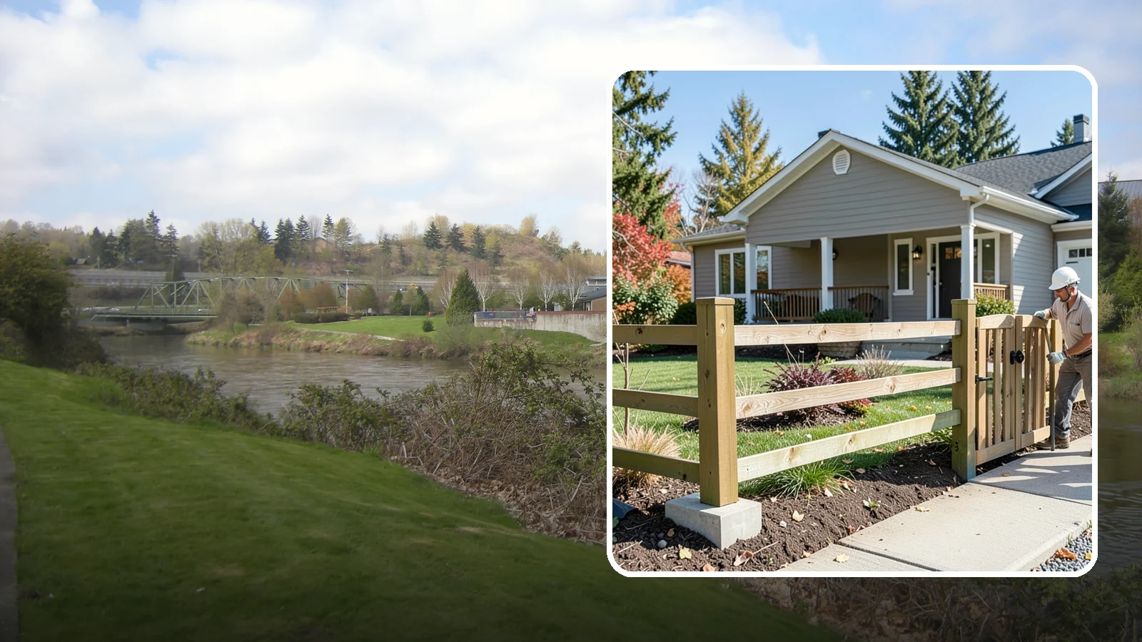 Wood Fence Installation in Tukwila, King County, WA - A classic wood fence built with weather-tolerant lumber and solid footings for lasting Northwest performance.