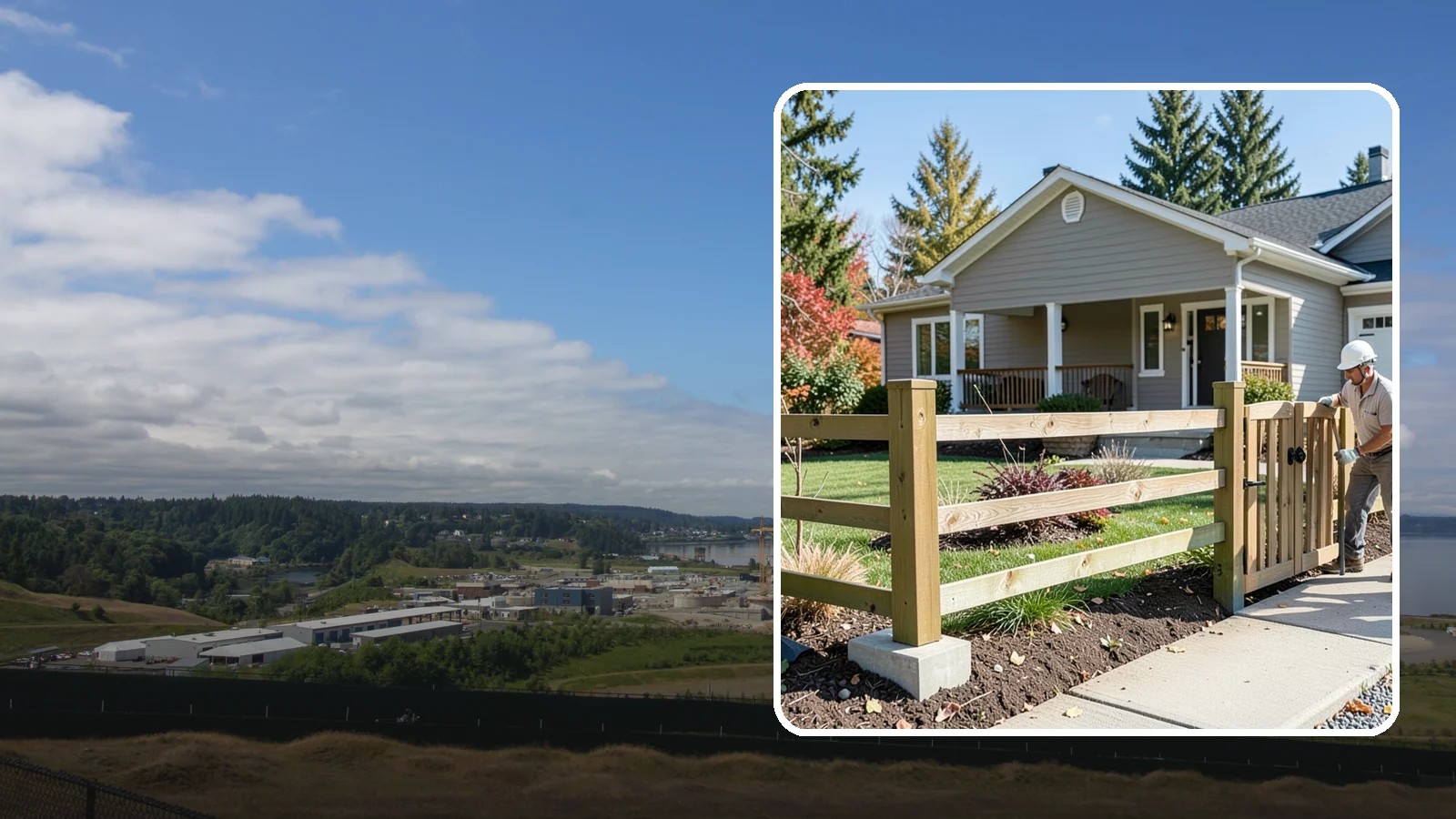 Wood Fence Installation in University Place, Pierce County, WA - A classic wood fence built with weather-tolerant lumber and solid footings for lasting Northwest performance.