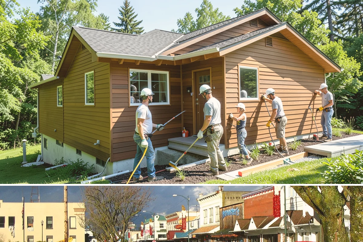 Wood Finishing in Arlington, Snohomish County, WA - Interior wood finishing works in every season and is a productive project during the wet Pacific Northwest winter.