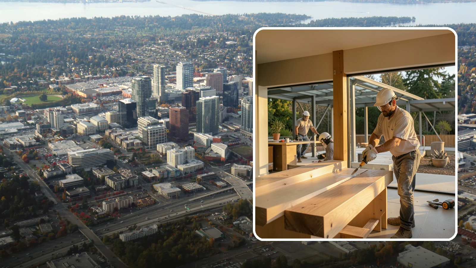 Wood Finishing in Bellevue, King County, WA - Wood finishing applies clear protective coatings that preserve and beautify natural wood surfaces.