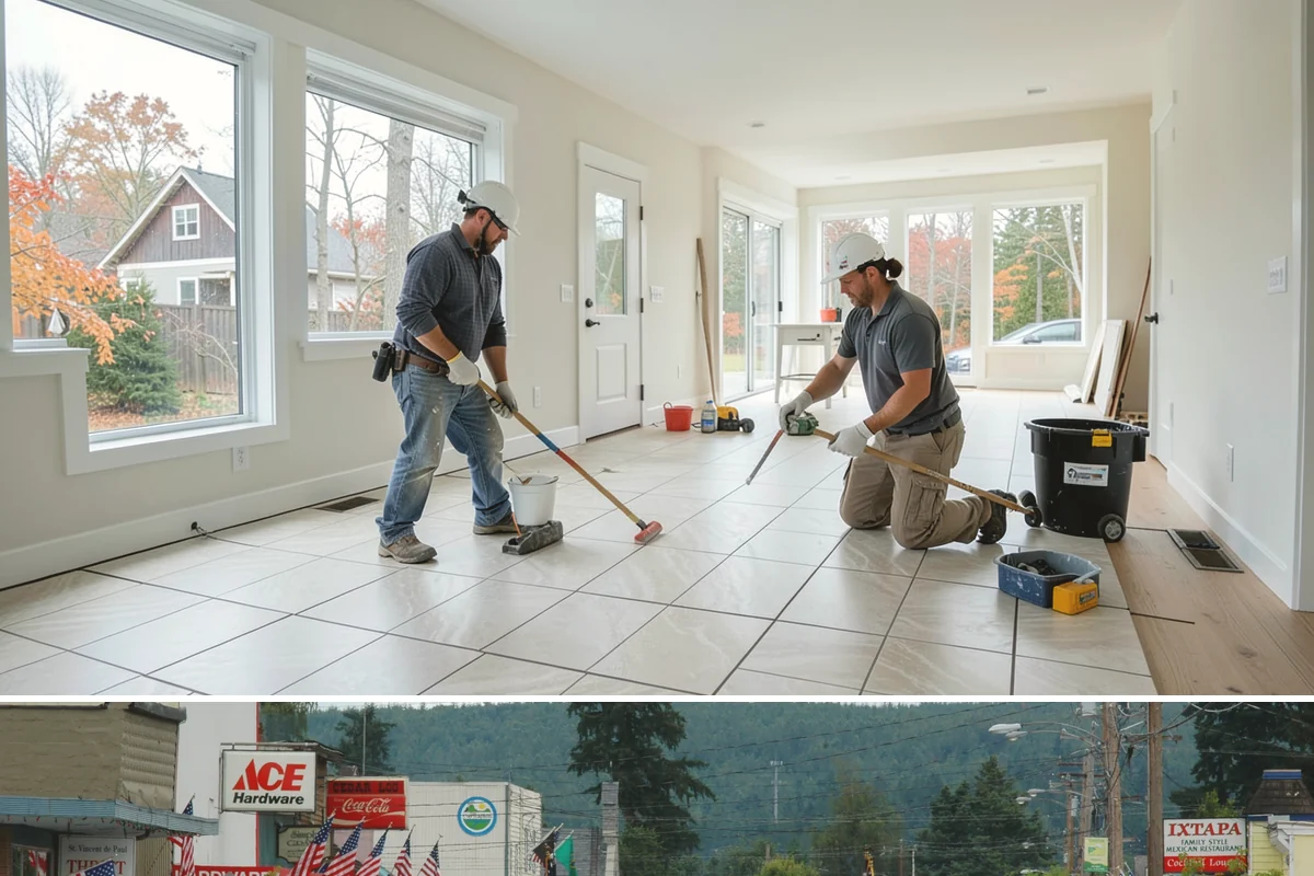 Wood Finishing in Carnation, King County, WA - Interior wood finishing works in every season and is a productive project during the wet Pacific Northwest winter.