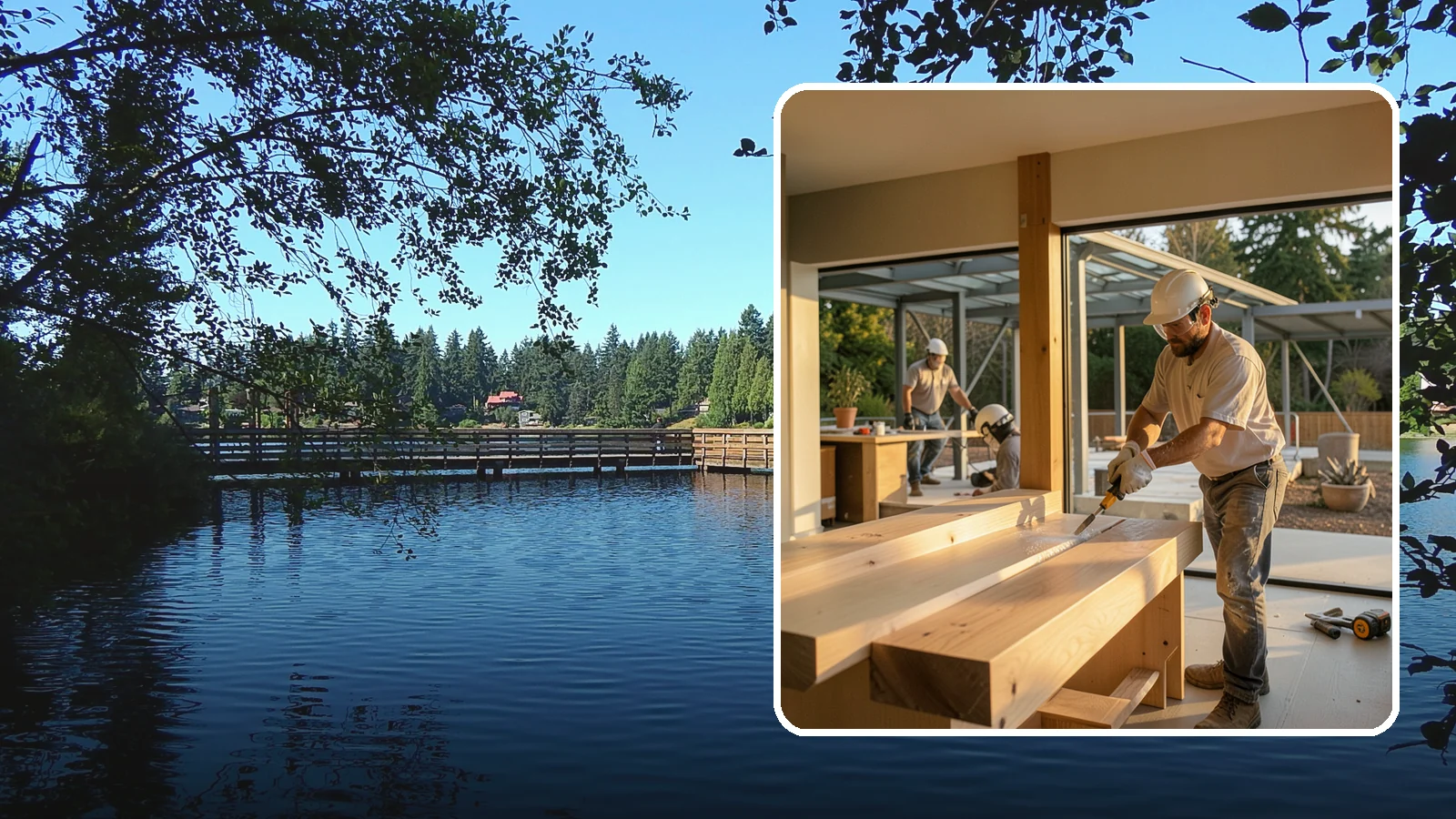 Wood Finishing in Federal Way, King County, WA - Wood finishing applies clear protective coatings that preserve and beautify natural wood surfaces.