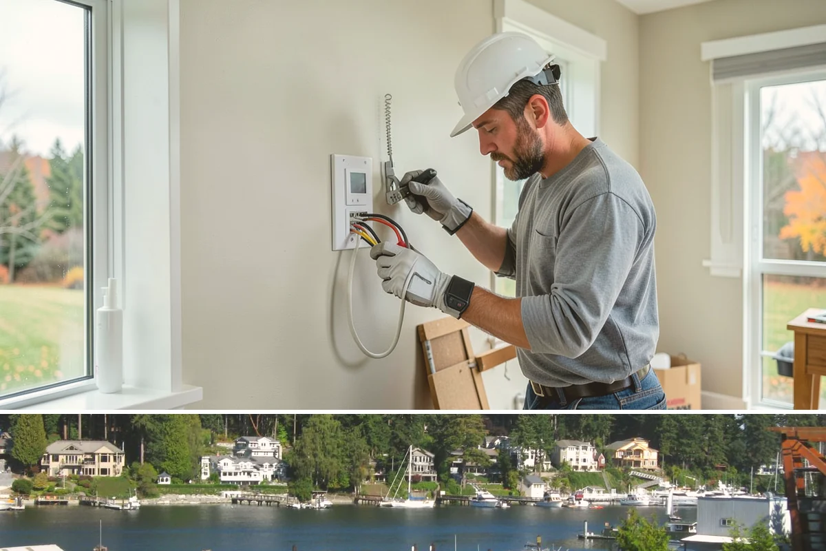 Wood Finishing in Gig Harbor, Pierce County, WA - Interior wood finishing works in every season and is a productive project during the wet Pacific Northwest winter.
